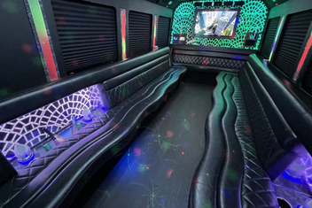 Fort Myers Limo Bus Interior