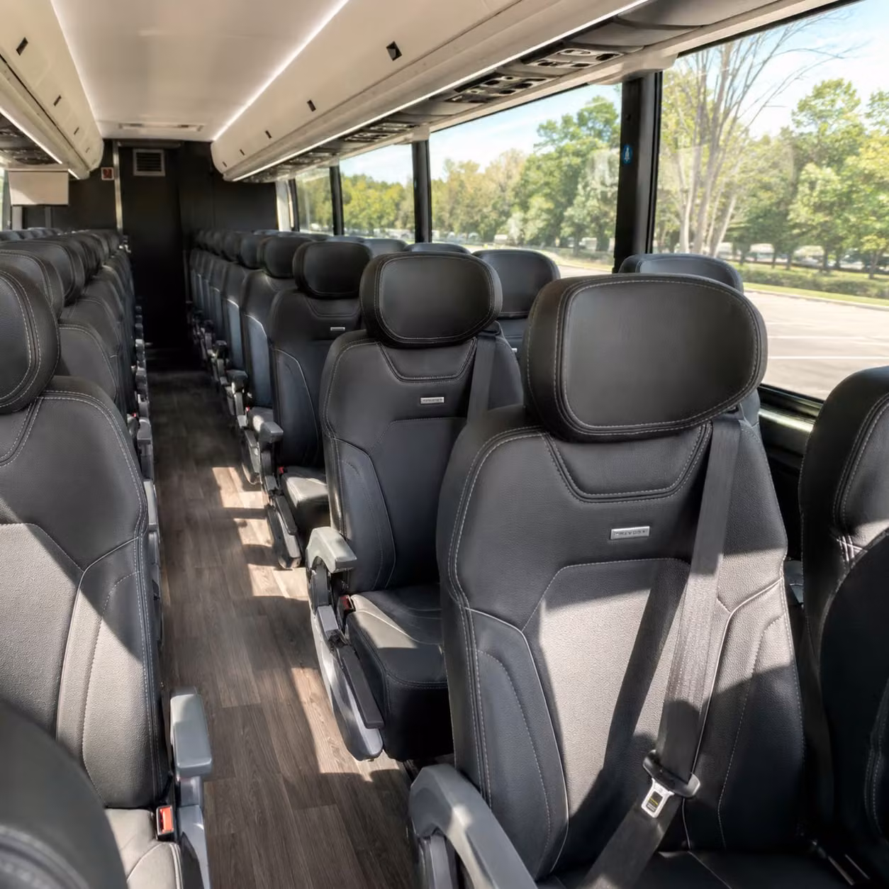 fort myers charter bus interior