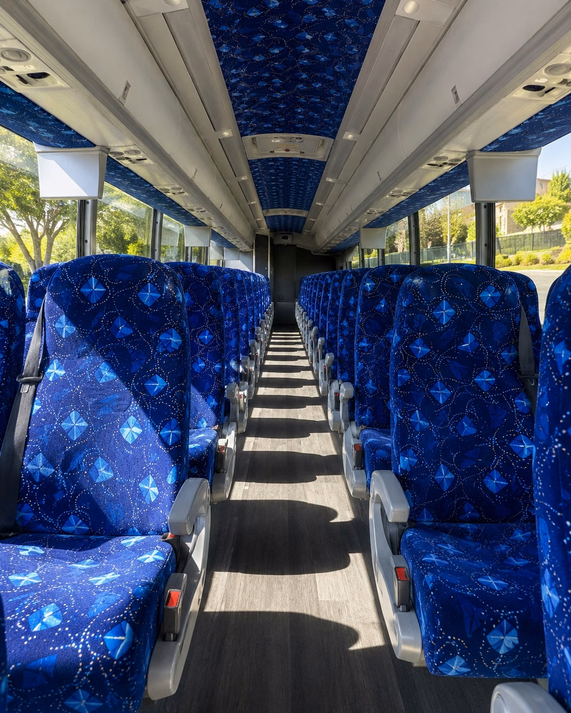 fort myers charter bus rental interior